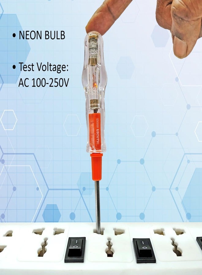 Harden Dual-Purpose Tester Screwdriver with Phillips and Slotted Screwdriver Professional Series 660005 - Image 4